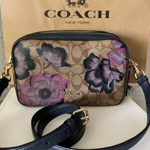 Coach  X Kaffe” Fassett Floral Print Crossbody